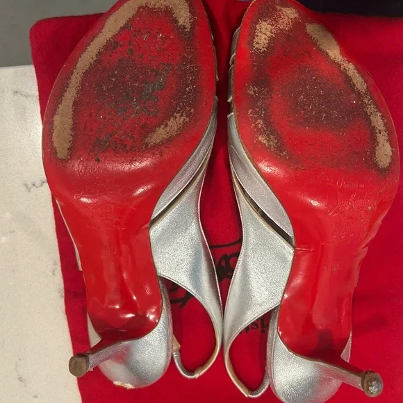 Christian Louboutin Silver Women's Shoes